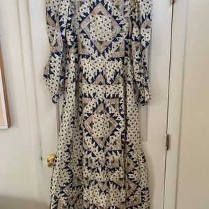 Anthropologie Othilia Patchwork Maxi Dress Medium
